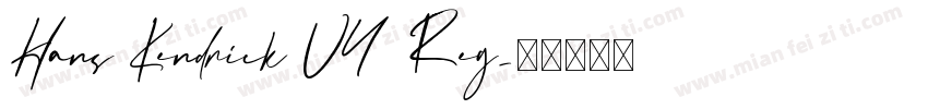 Hans Kendrick V4 Reg字体转换